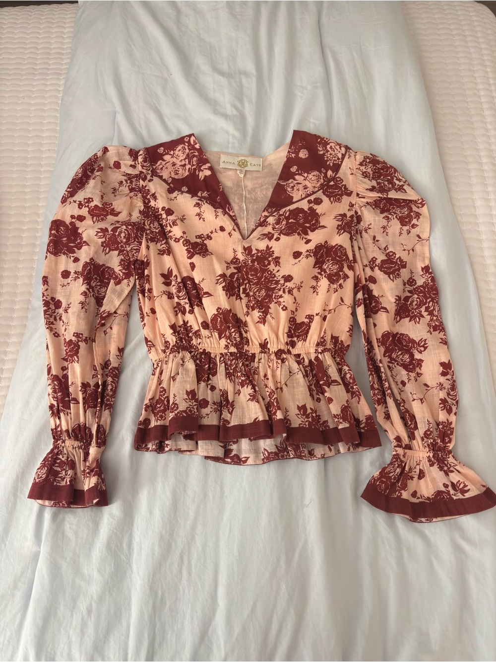 Floral Maroon and Pink Top